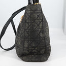 Christian Dior Canage Tote Bag Nylon 2way Black Gold Auth 140681-3