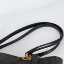 Christian Dior Canage Tote Bag Nylon 2way Black Gold Auth 140681-8