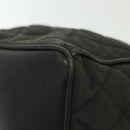 CHANEL Matelasse Shoulder Bag Canvas Black Gold CC Auth 140683-16