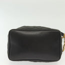 CHANEL Matelasse Shoulder Bag Canvas Black Gold CC Auth 140683-5