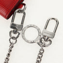 LOUIS VUITTON Epi LV × Supreme Chain Compact Wallet Red M67755 LV Auth 140687M-14