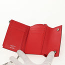 LOUIS VUITTON Epi LV × Supreme Chain Compact Wallet Red M67755 LV Auth 140687M-10