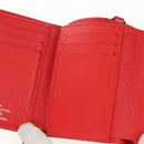 LOUIS VUITTON Epi LV × Supreme Chain Compact Wallet Red M67755 LV Auth 140687M-22