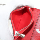 LOUIS VUITTON Epi LV × Supreme Chain Compact Wallet Red M67755 LV Auth 140687M-25