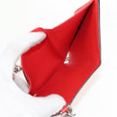 LOUIS VUITTON Epi LV × Supreme Chain Compact Wallet Red M67755 LV Auth 140687M-26