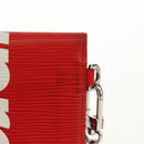 LOUIS VUITTON Epi LV × Supreme Chain Compact Wallet Red M67755 LV Auth 140687M-4