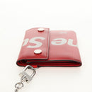 LOUIS VUITTON Epi LV × Supreme Chain Compact Wallet Red M67755 LV Auth 140687M-6