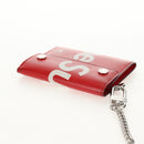 LOUIS VUITTON Epi LV × Supreme Chain Compact Wallet Red M67755 LV Auth 140687M-8