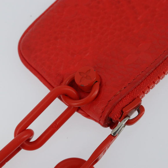 LOUIS VUITTON Empreinte Virgil Abloh Pochette Cles Coin Purse M67474 Auth 140688