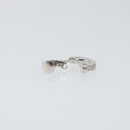 Christian Dior Earring metal Silver tone Auth 140689-5
