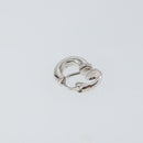 Christian Dior Earring metal Silver tone Auth 140689-9