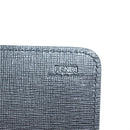 FENDI Chain Long Wallet Leather Black Gold Auth 140694M-20