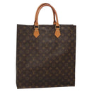 LOUIS VUITTON Monogram Sac Plat Hand Bag M51140 LV Auth 140700-1