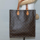 LOUIS VUITTON Monogram Sac Plat Hand Bag M51140 LV Auth 140700-19