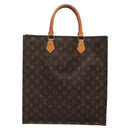 LOUIS VUITTON Monogram Sac Plat Hand Bag M51140 LV Auth 140700-2