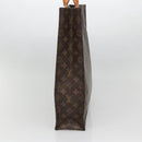LOUIS VUITTON Monogram Sac Plat Hand Bag M51140 LV Auth 140700-3
