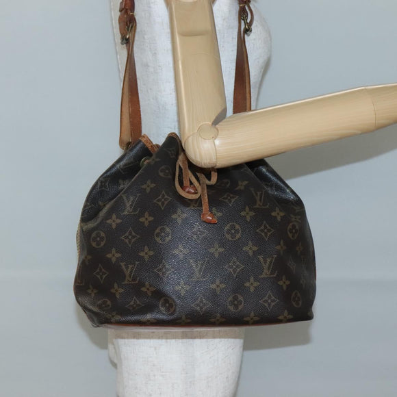 LOUIS VUITTON Monogram Petit Noe Shoulder Bag M42226 LV Auth 140703