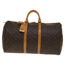 LOUIS VUITTON Monogram Keepall 55 Boston Bag M41424 LV Auth 140707-2