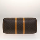 LOUIS VUITTON Monogram Keepall 55 Boston Bag M41424 LV Auth 140707-9