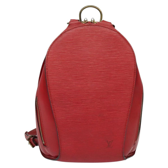 LOUIS VUITTON Epi Mabillon Backpack Castilian Red M52237 LV Auth 140708