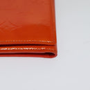 LOUIS VUITTON Monogram Vernis Walker Wallet Orange LV Auth 140710-15