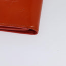 LOUIS VUITTON Monogram Vernis Walker Wallet Orange LV Auth 140710-17