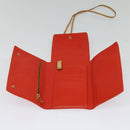 LOUIS VUITTON Monogram Vernis Walker Wallet Orange LV Auth 140710-9