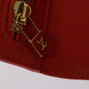 LOUIS VUITTON Monogram Vernis Walker Wallet Orange LV Auth 140710-23