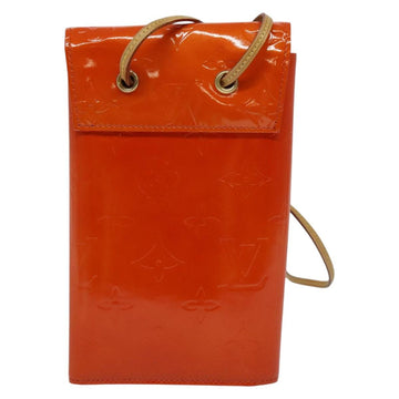 LOUIS VUITTON Monogram Vernis Walker Wallet Orange LV Auth 140710 - 0