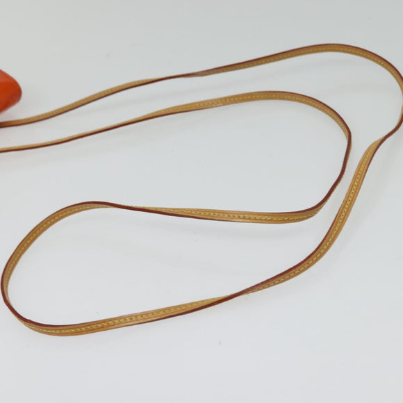 LOUIS VUITTON Monogram Vernis Walker Wallet Orange LV Auth 140710