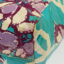 CHANEL Tote Bag Canvas PVC Green Silver CC Auth 140713-16