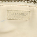 CHANEL Tote Bag Canvas PVC Green Silver CC Auth 140713-19