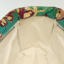 CHANEL Tote Bag Canvas PVC Green Silver CC Auth 140713-20