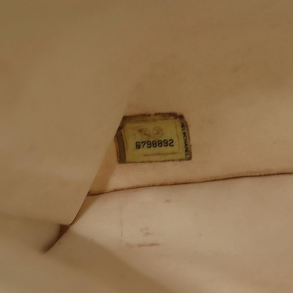 CHANEL Tote Bag Canvas PVC Green Silver CC Auth 140713