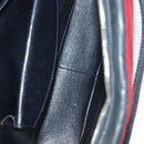 CHANEL V Stitch Shoulder Bag Cotton Red Gold CC Auth 140715-16