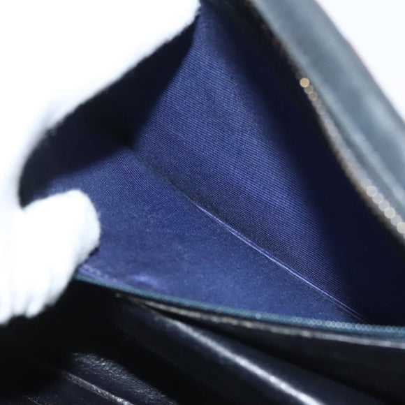 CHANEL V Stitch Shoulder Bag Cotton Red Gold CC Auth 140715