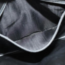 CELINE Macadam Canvas Shoulder Bag Leather Bordeaux Gold Auth 140717-12