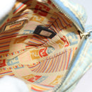 FENDI Zucca Canvas Shoulder Bag Denim Light Blue Gold Auth 140722-17