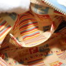 FENDI Zucca Canvas Shoulder Bag Denim Light Blue Gold Auth 140722-19