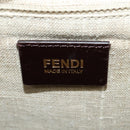FENDI Pecan Canvas Hand Bag 2way Black Brown Auth 140723-18