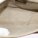 FENDI Pecan Canvas Hand Bag 2way Black Brown Auth 140723-19