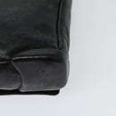 PRADA Shoulder Bag Leather Black Silver Auth 140724-16