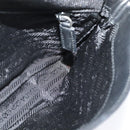 PRADA Shoulder Bag Leather Black Silver Auth 140724-17