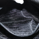 PRADA Shoulder Bag Leather Black Silver Auth 140724-11