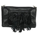 PRADA Shoulder Bag Leather Black Silver Auth 140724-13