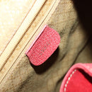 GUCCI Bamboo Backpack Suede Red Gold 003 2058 0016 Auth 140726-19