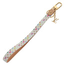 LOUIS VUITTON Multicolor Dragonne XL Key Ring White M02463 LV Auth 140727M-1