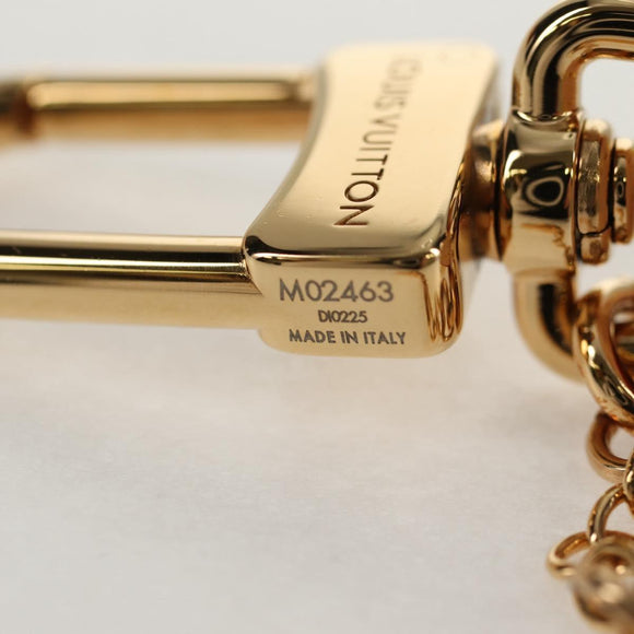 LOUIS VUITTON Multicolor Dragonne XL Key Ring White M02463 LV Auth 140727M