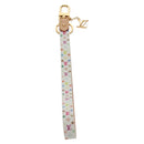 LOUIS VUITTON Multicolor Dragonne XL Key Ring White M02463 LV Auth 140727M-13