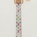 LOUIS VUITTON Multicolor Dragonne XL Key Ring White M02463 LV Auth 140727M-3